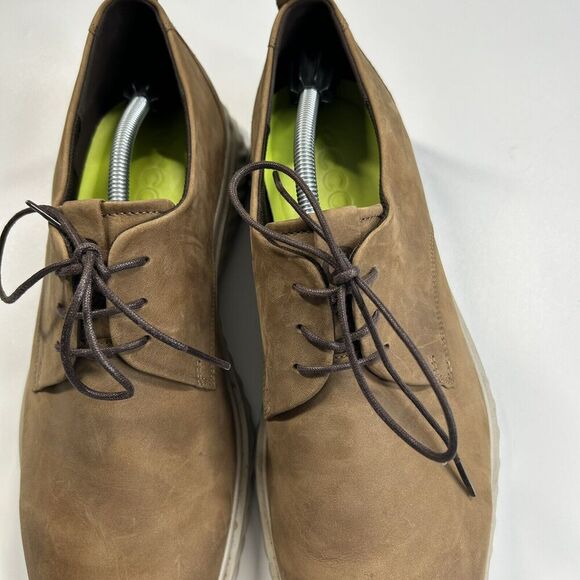 Ecco Men's Tan Oxfords - Picture 3 of 8